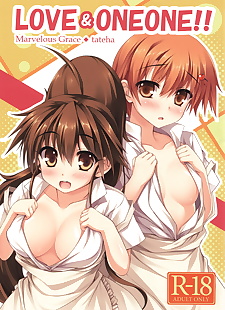  manga LOVE & ONEONE!!, poplar taneshima , mahiru inami , full color , ffm threesome  All