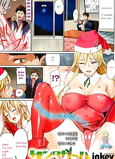 корейская манга Санта девушка, big breasts , full color 