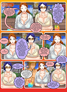 英语漫画 度假 徐娘半老, big breasts , full color  mosaic-censorship