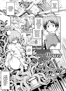 english manga Hachi no Ue no Flower - Potted Flower, tentacles , monster 
