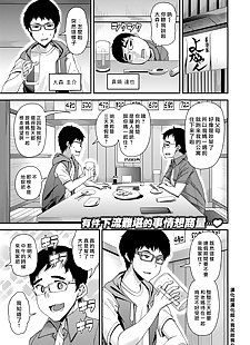 中国漫画 妈妈, big breasts , glasses  ponytail