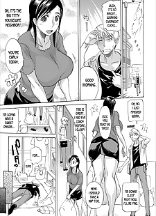 english manga Oku-san Change, big breasts  ahegao