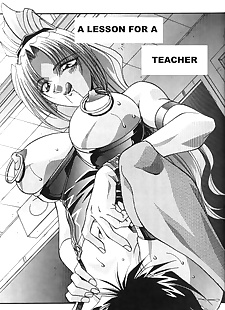 英语漫画 课 对于 一个 老师, big breasts , teacher  manga