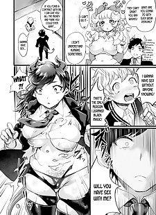 英语漫画 akumateki! ts 物语 一个 demonic.., big breasts , ahegao  transformation