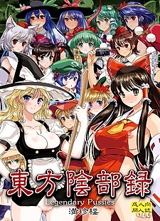 english manga Touhou Inburoku - Touhou Genital Record, full color 