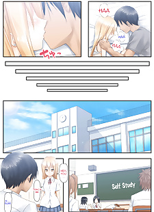 英语漫画 tsunbeji 技 benkyou oshiero yo!.., big breasts , big penis  schoolgirl-uniform
